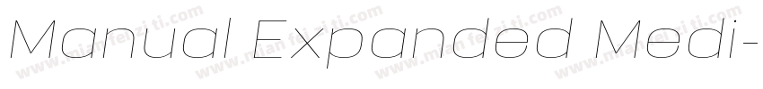 Manual Expanded Medi字体转换
